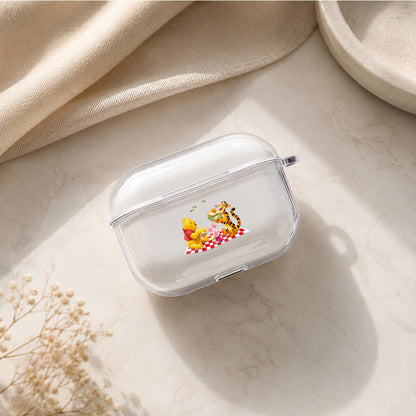 Winnie the Pooh on a Picnic Protective Apple AirPods Pro 3 Clear Case | Shockproof Cover