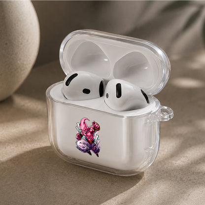 Dragon Ball Z Kid Buu Onslaught Protective Apple Airpods 4 Clear Case - Durable Clear Protection