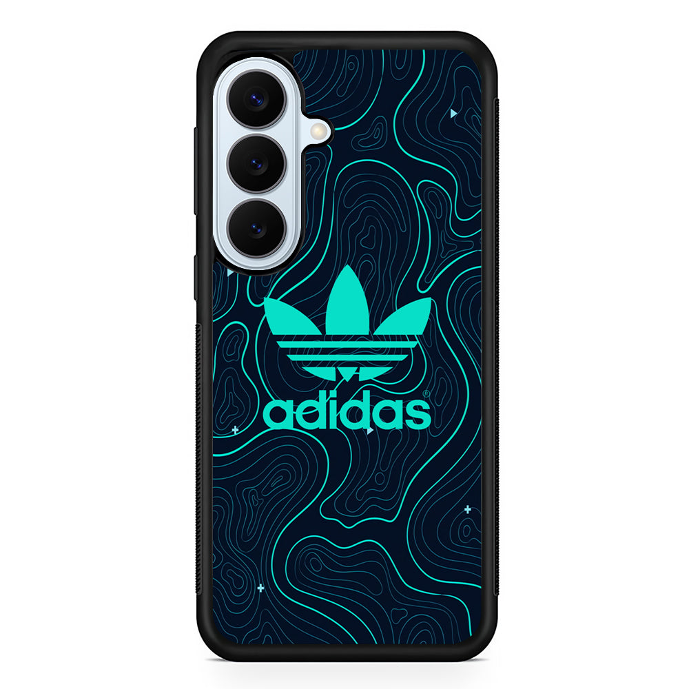 Adidas Glowing Blue Contour Samsung Galaxy S26 Plus Case | Lightweight Protective Phone Cover