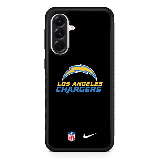 NFL Los Angeles Chargers Nike Logo Samsung Galaxy A56 Case | Samsung Galaxy A56 Protective Rubber Case