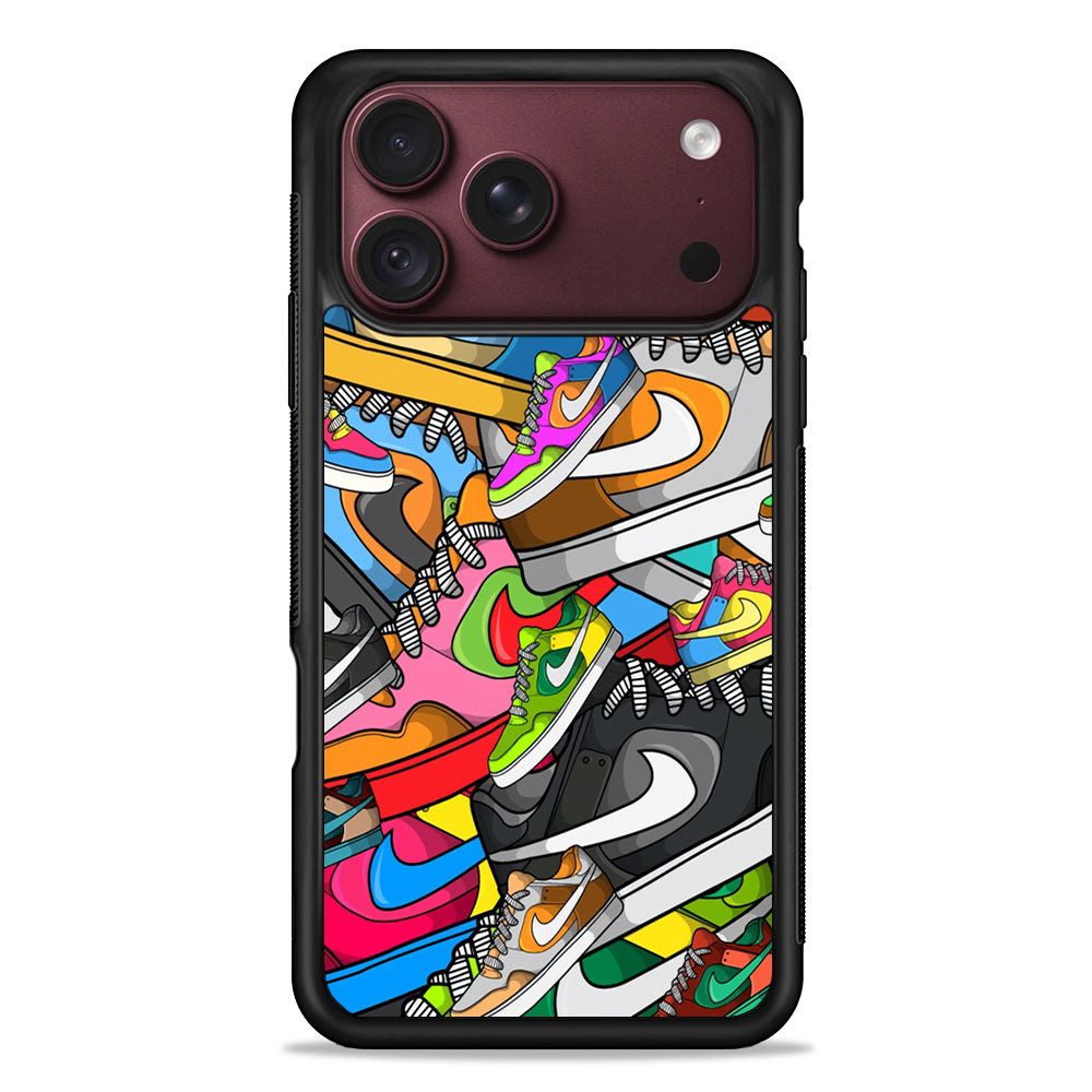 Nike Mix Shoes iPhone 18 Pro Max Case – Slim Silicone Protective Cover