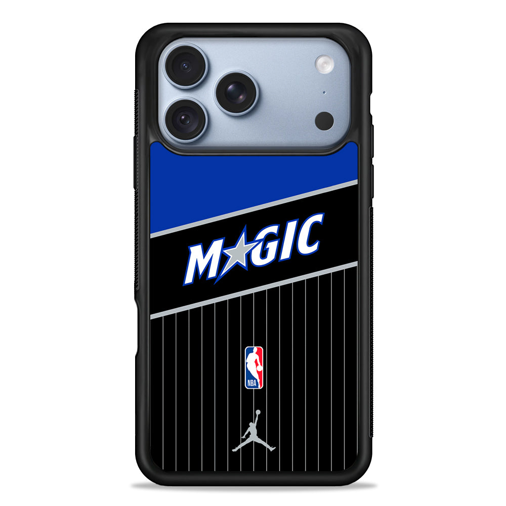 NBA Orlando Magic Black Jordan iPhone 18 Pro Case - iPhone 18 Pro Silicone Case