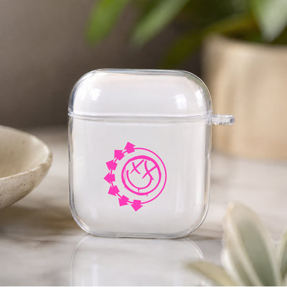 Blink-182 Logo Protective Clear Case Cover For Apple Airpods | Soft Silicone AirPods 1 / 2 Case | Protective Cover