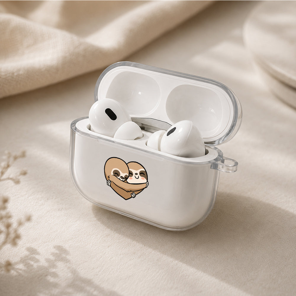 Love Sloth Protective Apple AirPods Pro 3 Clear Case | Shockproof Cover