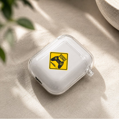 Warning Board for Game Protective Clear Case Cover For Apple Airpods | Soft Silicone AirPods 1 / 2 Case | Protective Cover