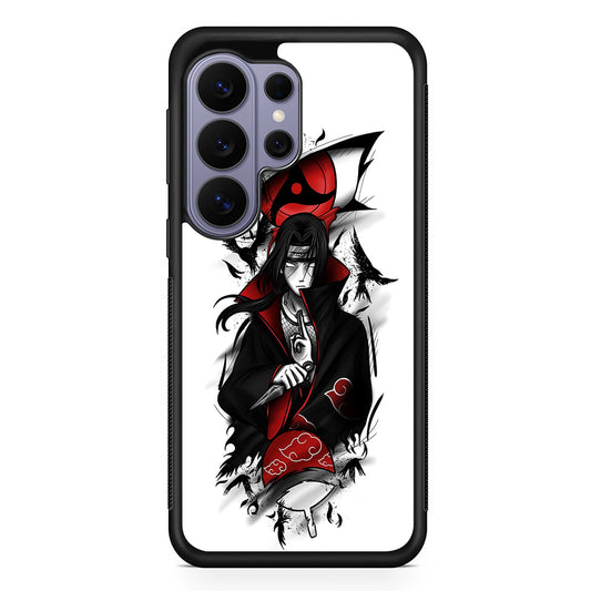 Itachi Uchiha White Samsung Galaxy S26 Ultra Case | Protective Rubber Cover