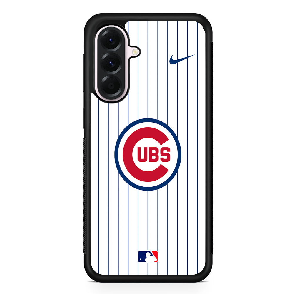 MLB Chicago Cubs White Nike Samsung Galaxy A56 Case | Samsung Galaxy A56 Protective Rubber Case