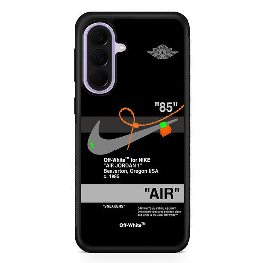 Nike X Air Jordan Black Samsung Galaxy A37 Case | Samsung Galaxy A37 Rubber Protective Case