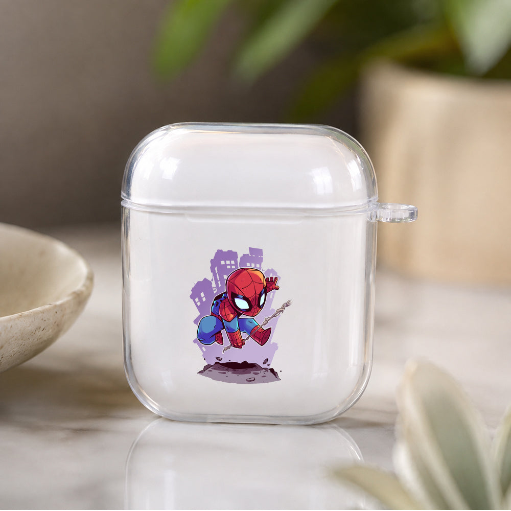 Cute Cartoon Spiderman Protective Clear Case Cover For Apple Airpods | Soft Silicone AirPods 1 / 2 Case | Protective Cover
