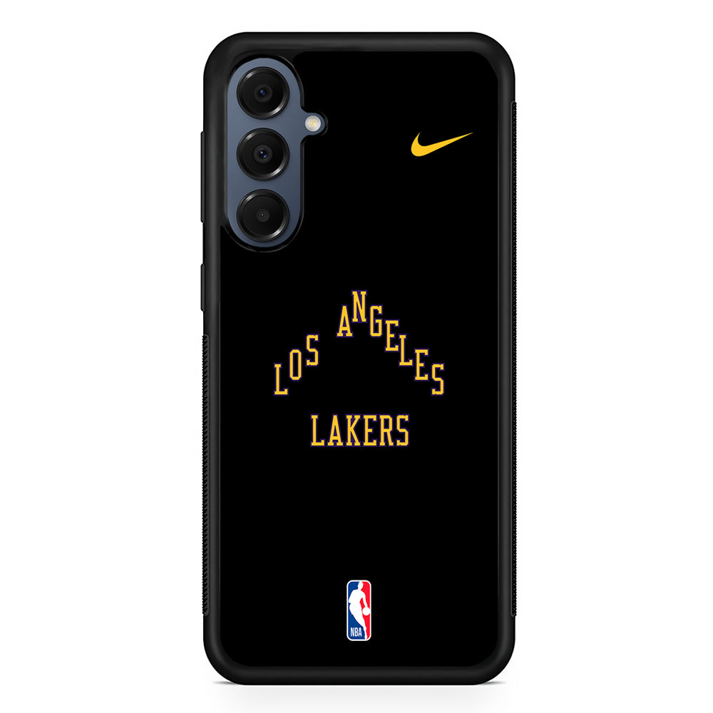 NBA Los Angeles Lakers Black Nike Samsung Galaxy A16 Case | Slim Protective Cover for Samsung Galaxy A16