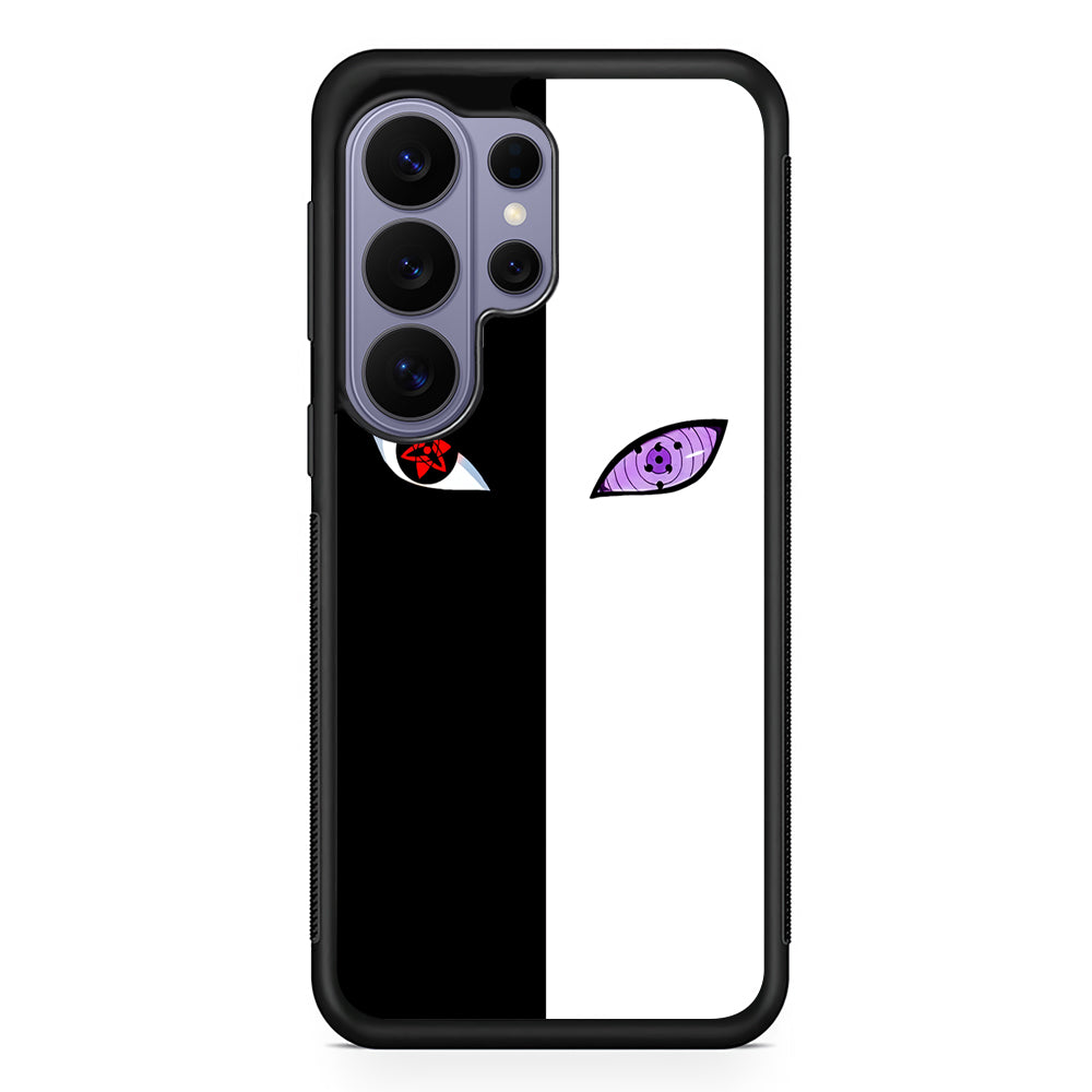 Sharingan Rinnegan Black White Samsung Galaxy S26 Ultra Case | Protective Rubber Cover