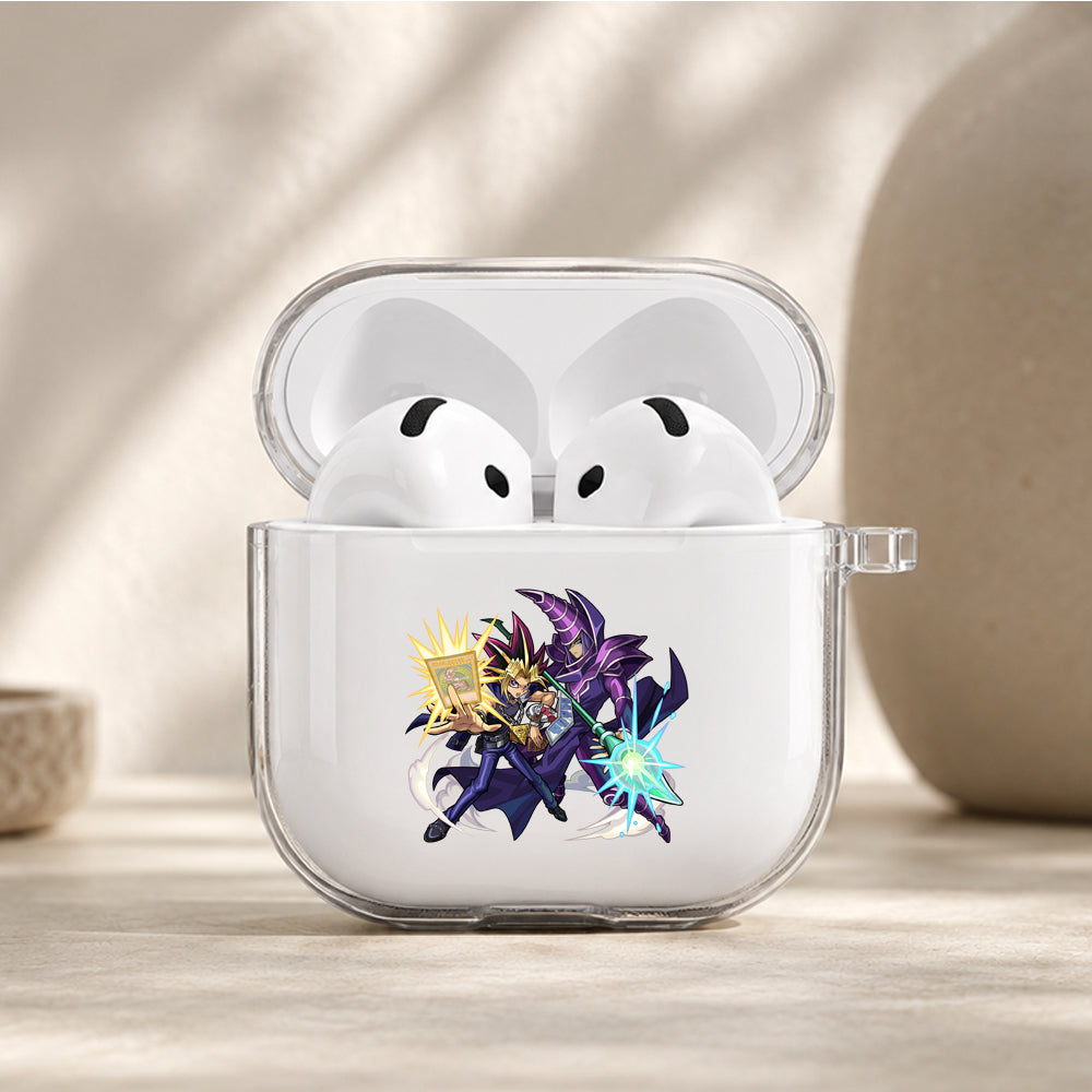 Yu-Gi-Oh Dark Magician Yugi Protective Apple Airpods 4 Clear Case - Durable Clear Protection