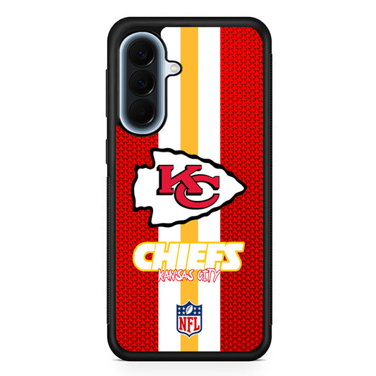 NFL Kansas City Chiefs Pattern Samsung Galaxy A57 Case | Slim Samsung Galaxy A57 Protective Case