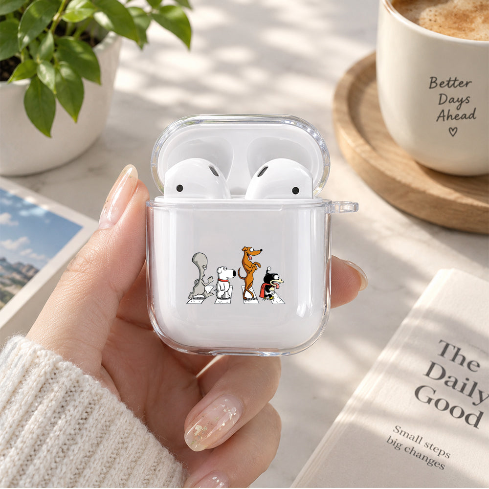 Pets Road Show Protective Clear Case Cover For Apple Airpods | Soft Silicone AirPods 1 / 2 Case | Protective Cover