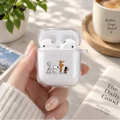 Pets Road Show Protective Clear Case Cover For Apple Airpods | Soft Silicone AirPods 1 / 2 Case | Protective Cover