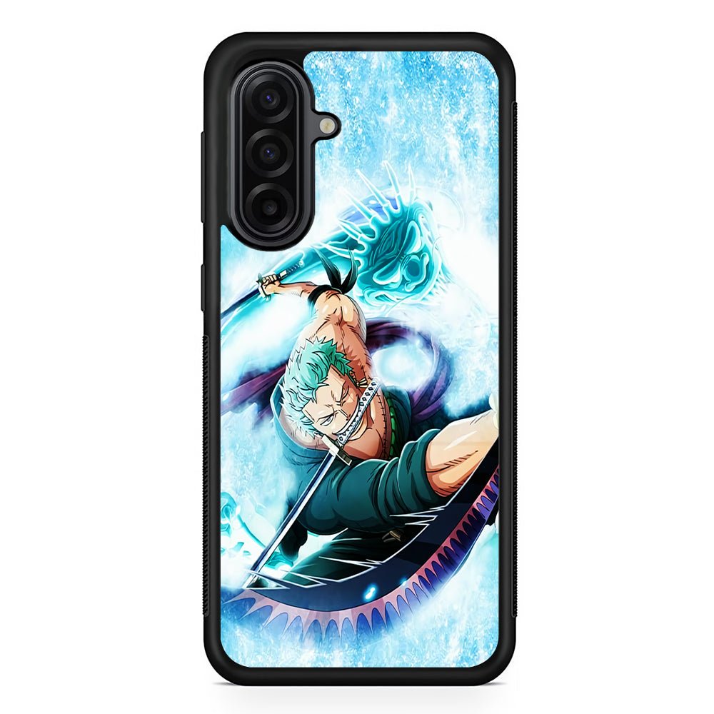 Roronoa Zoro Dragon Sword Samsung Galaxy A17 Case | Durable Rubber Samsung Galaxy A17 Phone Case