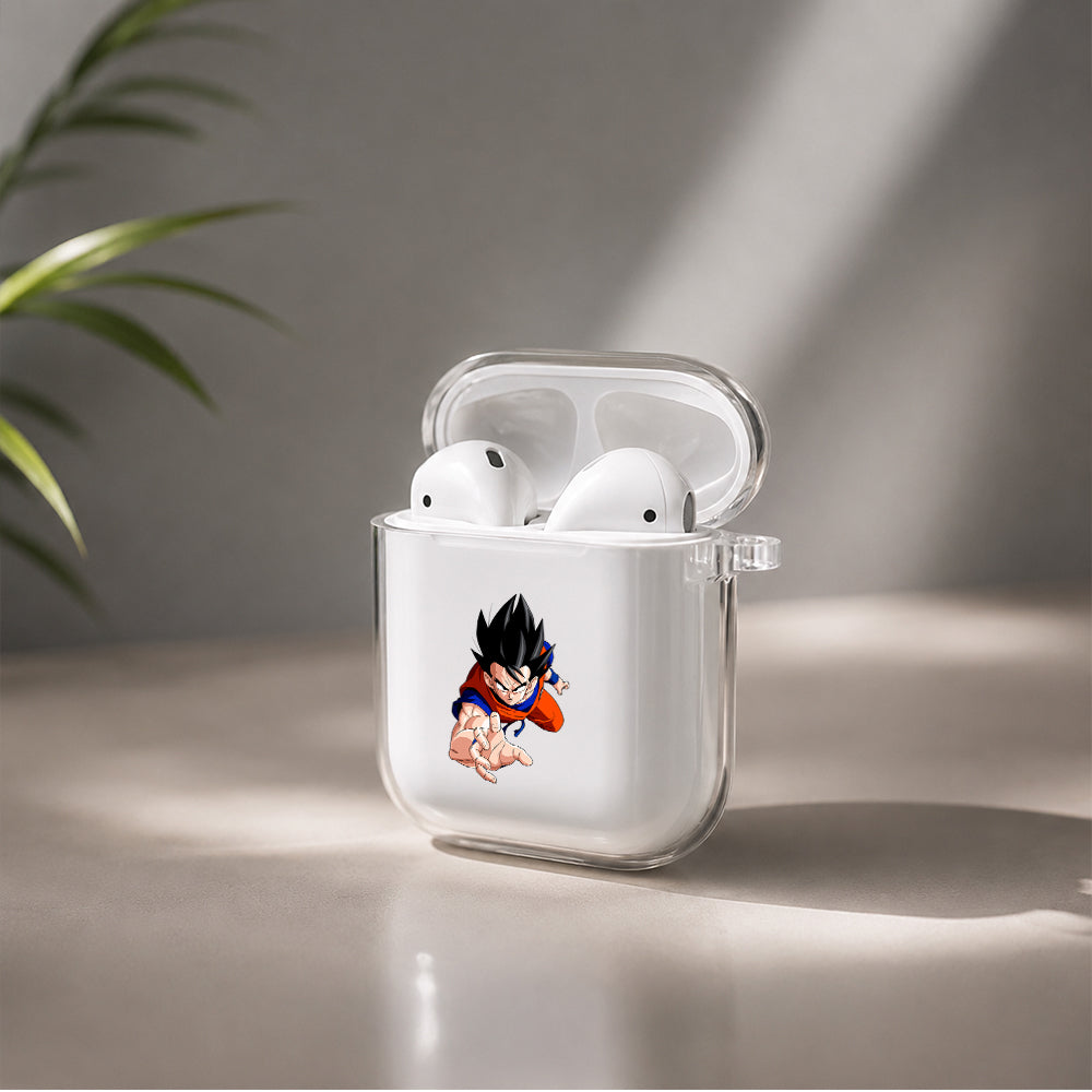 Dragon Ball Z Goku Protective Clear Case Cover For Apple Airpods | Soft Silicone AirPods 1 / 2 Case | Protective Cover