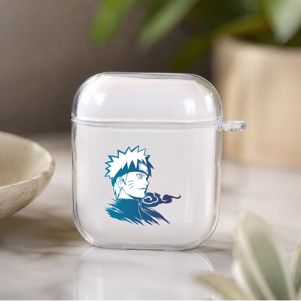 Naruto Uzumaki Blue Color Protective Clear Case Cover For Apple Airpods | Soft Silicone AirPods 1 / 2 Case | Protective Cover