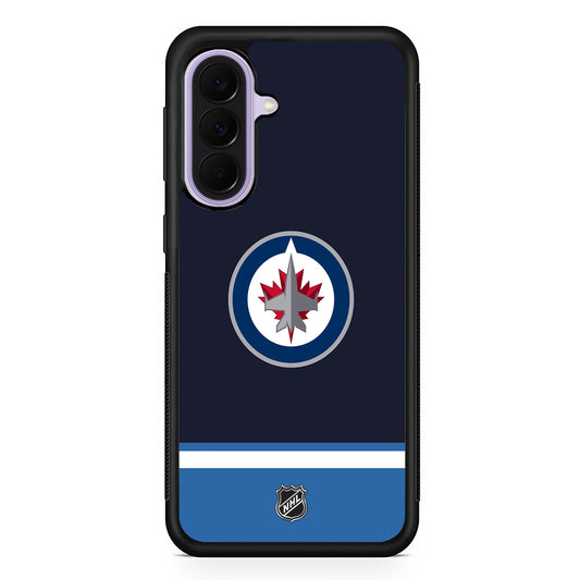 NHL Winnipeg Jets Navy Samsung Galaxy A37 Case | Samsung Galaxy A37 Rubber Protective Case