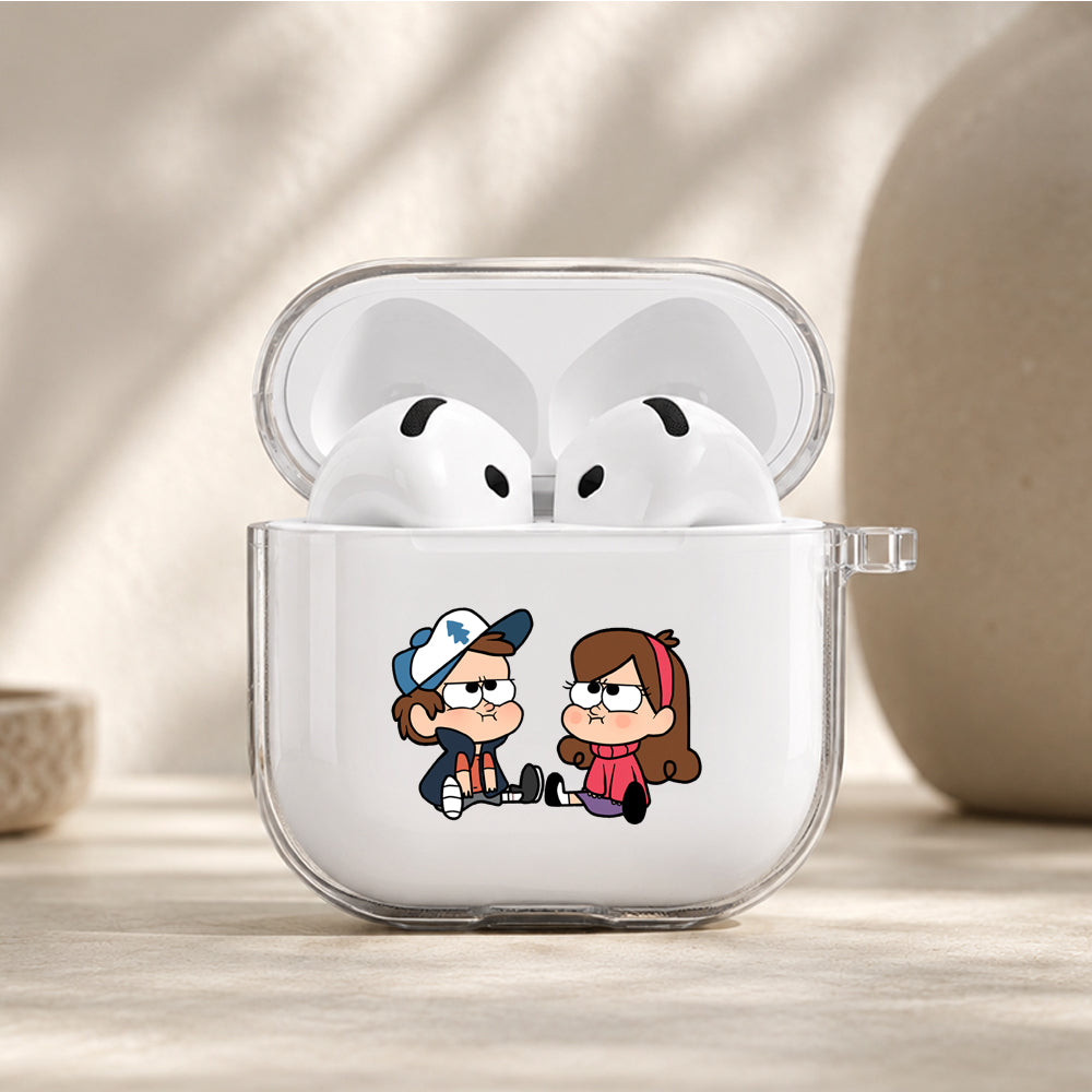 Gravity Falls Boring Situation Protective Apple Airpods 4 Clear Case - Durable Clear Protection