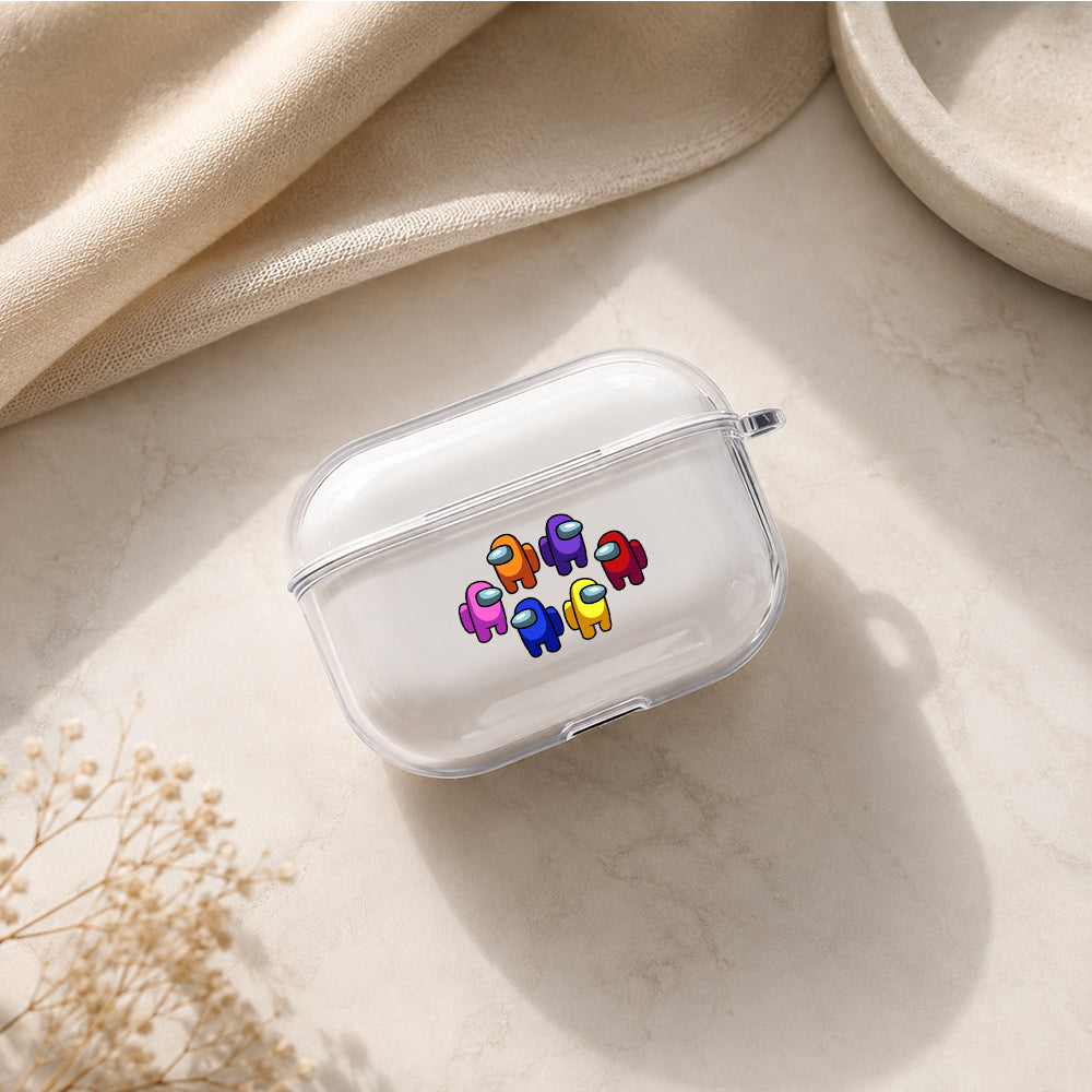 Among Us All Colors Protective Apple AirPods Pro 3 Clear Case | Shockproof Cover