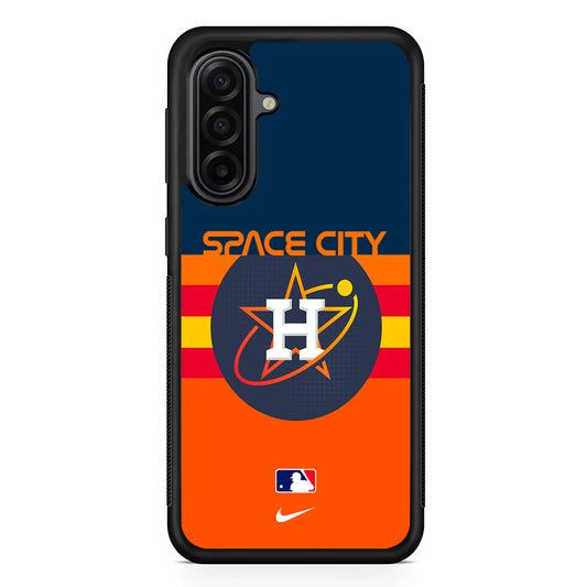 MLB Houston Astros Space Nike Samsung Galaxy A17 Case | Durable Rubber Samsung Galaxy A17 Phone Case