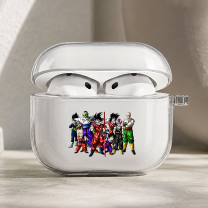 Son Goku and The Z Squad Protective Apple AirPods Pro 3 Clear Case | Shockproof Cover
