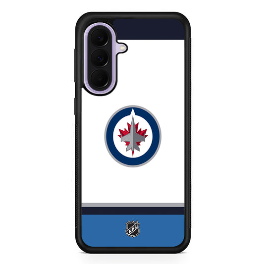 NHL Winnipeg Jets White Samsung Galaxy A37 Case | Samsung Galaxy A37 Rubber Protective Case