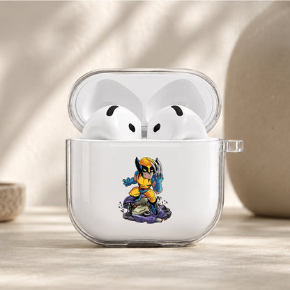 Wolverine Chibi Version Protective Apple Airpods 4 Clear Case - Durable Clear Protection