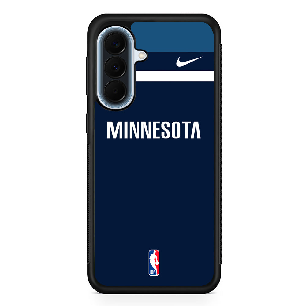 NBA Minnesota Timberwolves Navy Nike Samsung Galaxy A57 Case | Slim Samsung Galaxy A57 Protective Case