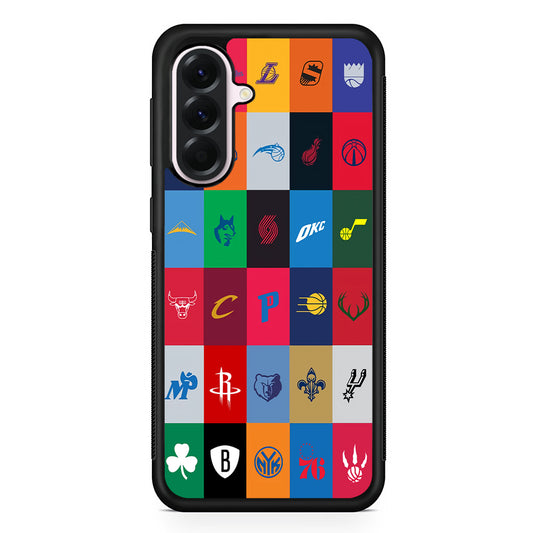 NBA Team Logos Samsung Galaxy A56 Case | Samsung Galaxy A56 Protective Rubber Case