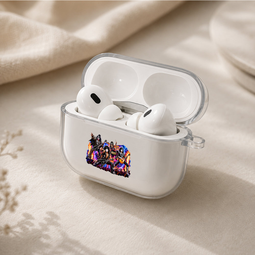 KISS Rock and Roll All Nite Protective Apple AirPods Pro 3 Clear Case | Shockproof Cover