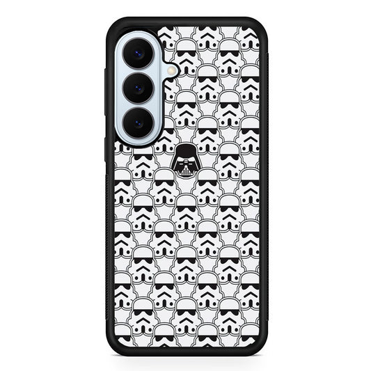 Stormtrooper Face Pattern Star Wars Samsung Galaxy S26 Plus Case | Slim Protective Rubber Cover