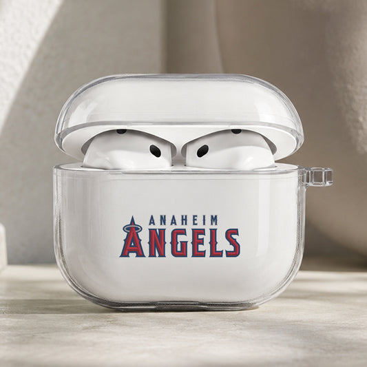 MLB Los Angeles Angels Symbol Protective Apple AirPods Pro 3 Clear Case | Shockproof Cover