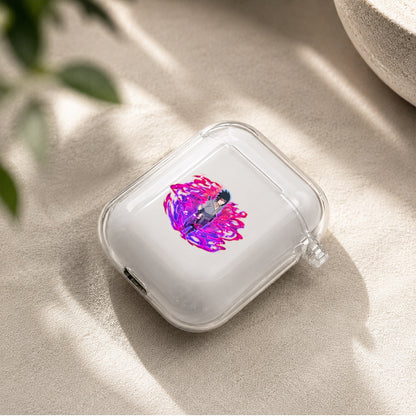 Uchiha Sasuke Protective Clear Case Cover For Apple Airpods | Soft Silicone AirPods 1 / 2 Case | Protective Cover