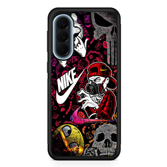 Nike Graffiti Sticker Art Samsung Galaxy A57 Case | Slim Samsung Galaxy A57 Protective Case