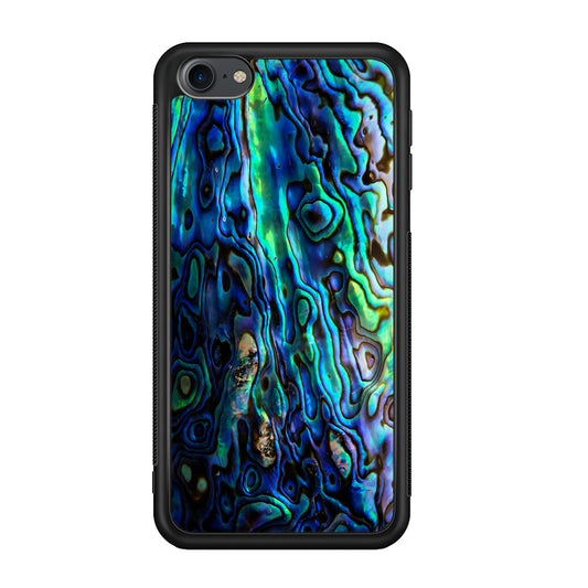 Abalone Shell Blue iPod Touch 6 Case-Phone Case-Rubber White (2D Case)-Altracase