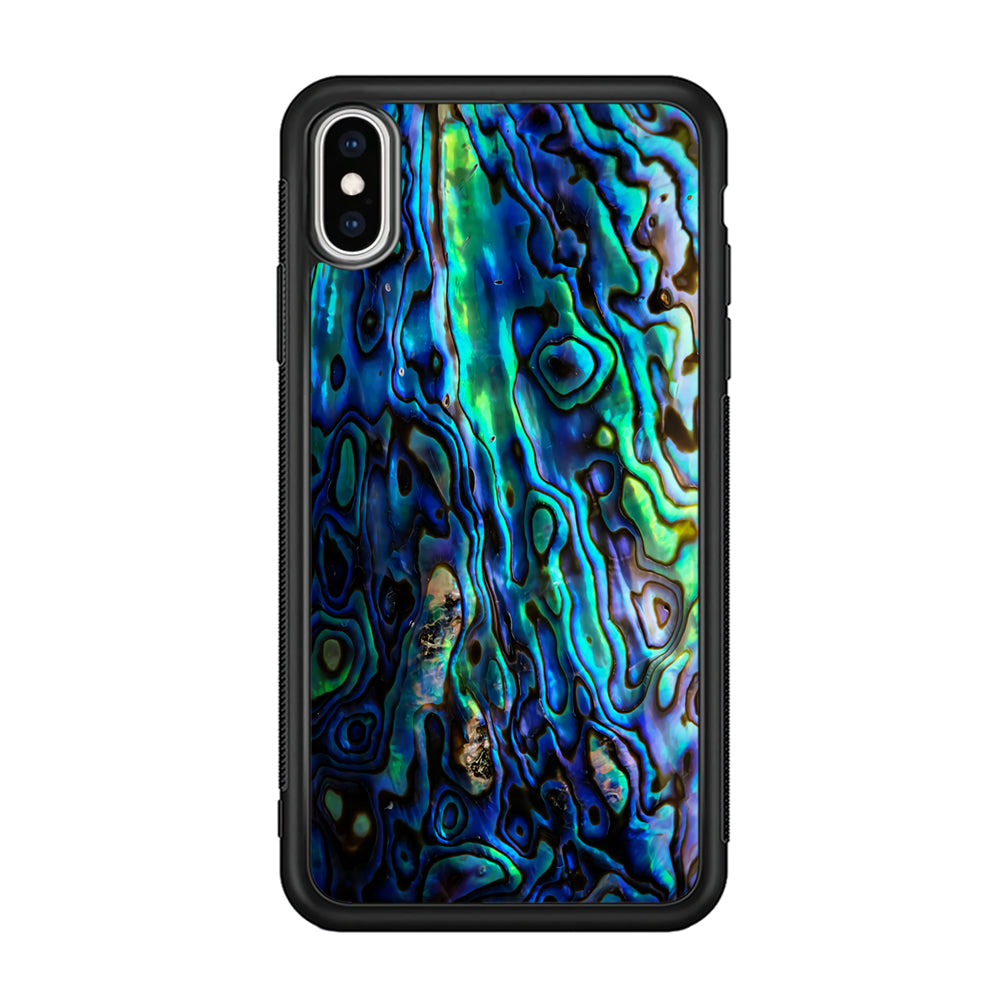 Abalone Shell Blue iPhone X Case