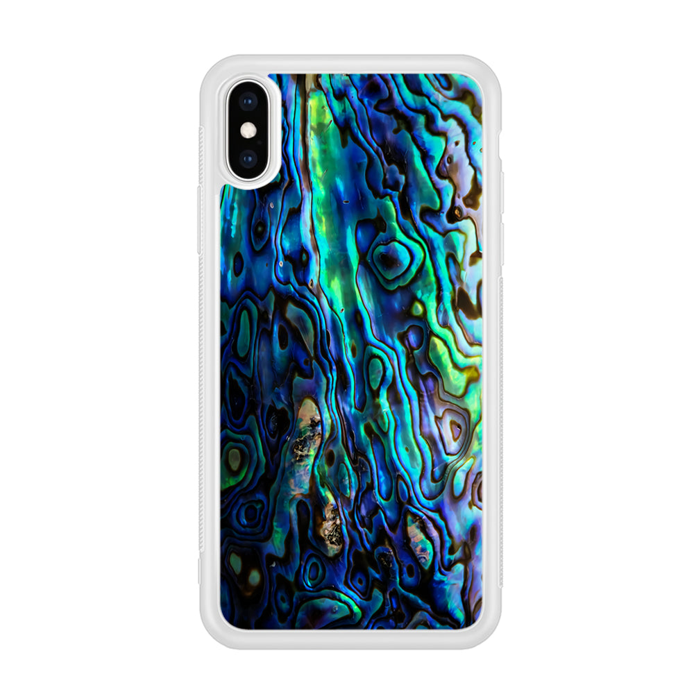 Abalone Shell Blue iPhone Xs Case