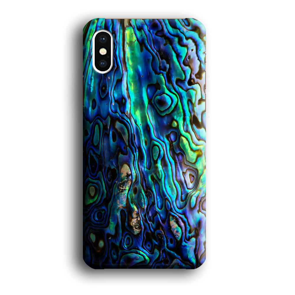 Abalone Shell Blue iPhone Xs Case