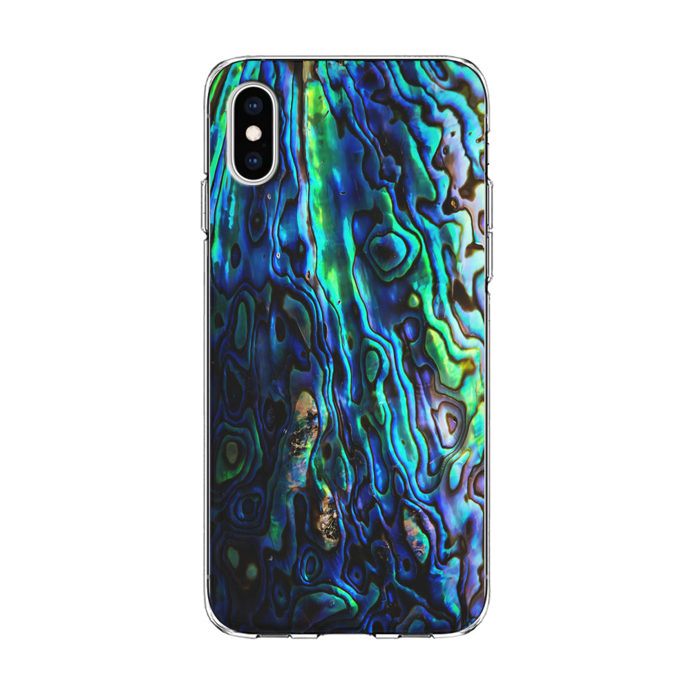 Abalone Shell Blue iPhone X Case