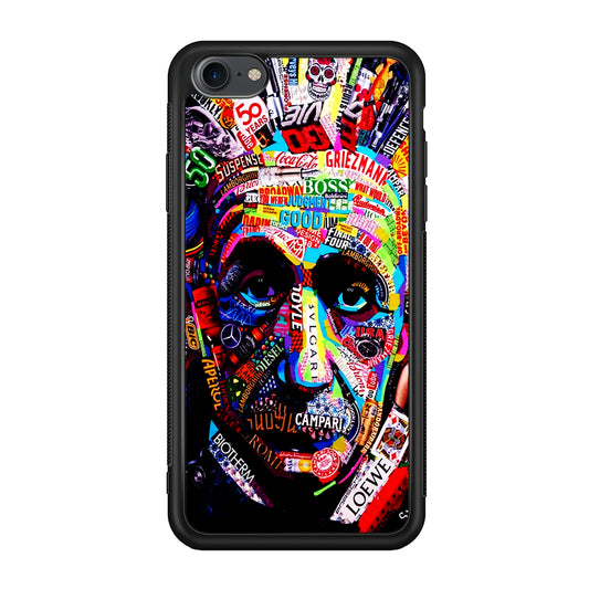 Albert Einstein Abstract iPhone SE 2020 Case