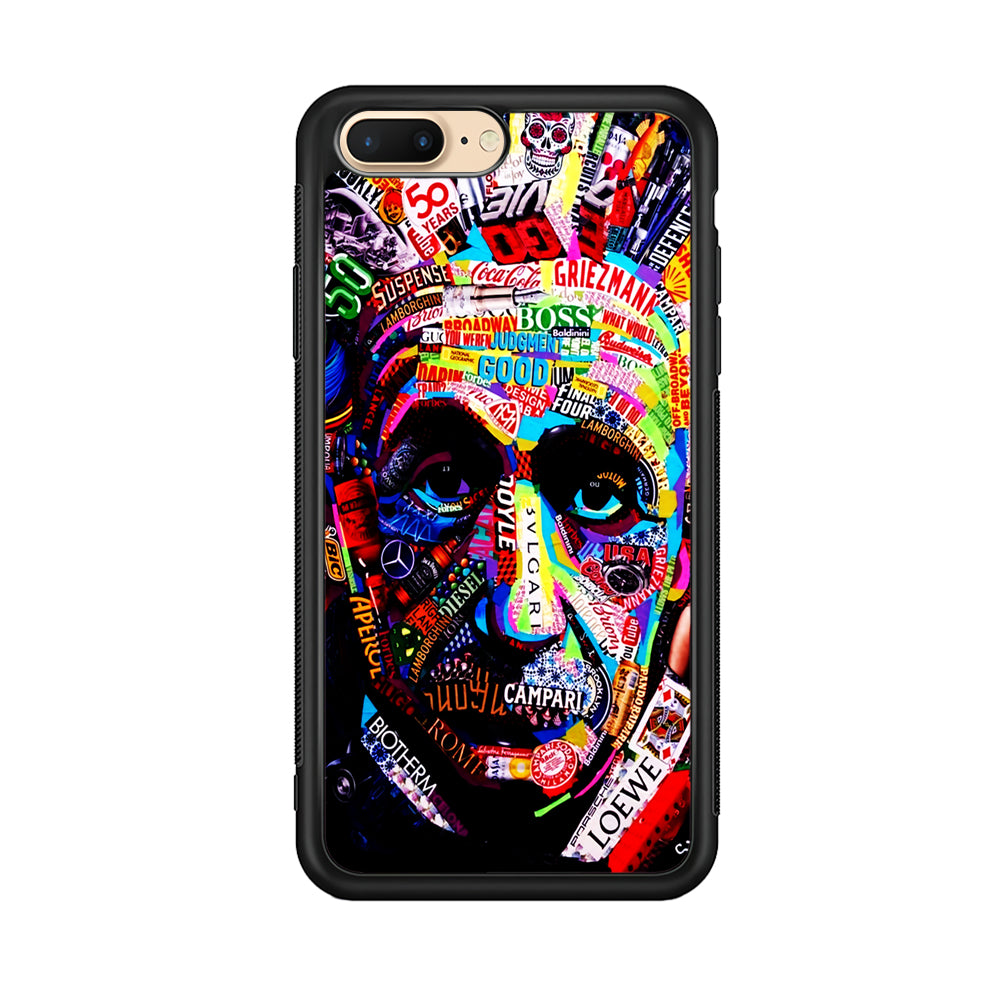 Albert Einstein Abstract iPhone 8 Plus Case