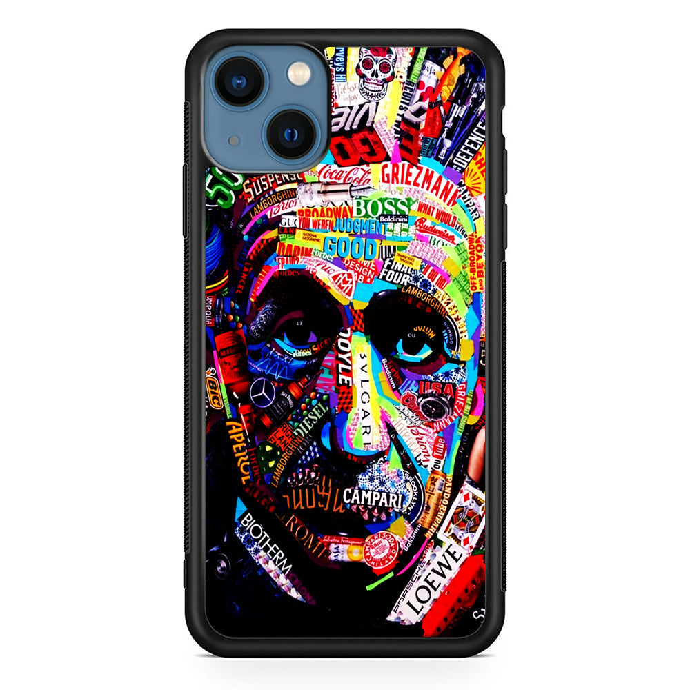 Albert Einstein Abstract iPhone 13 Case