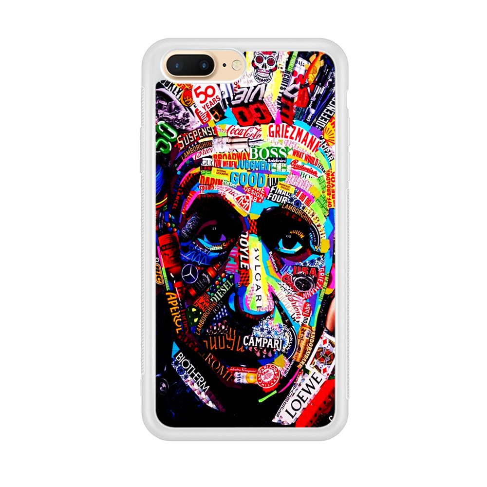 Albert Einstein Abstract iPhone 8 Plus Case