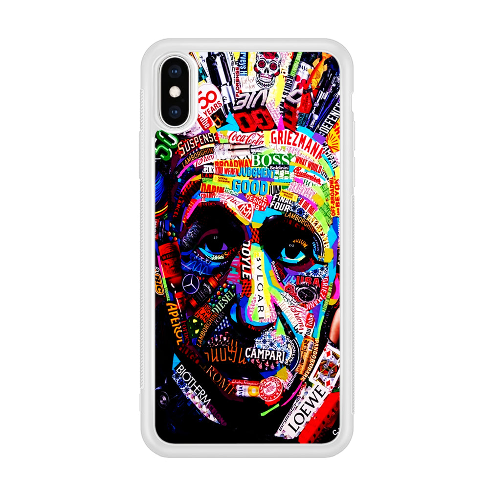Albert Einstein Abstract iPhone X Case