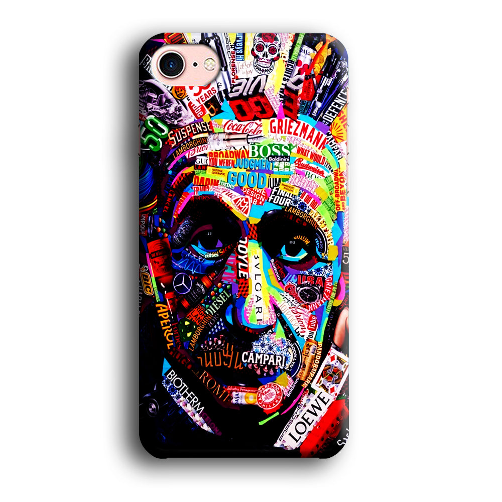 Albert Einstein Abstract iPhone 7 Case