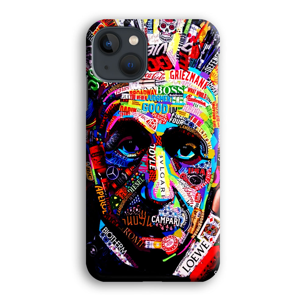 Albert Einstein Abstract iPhone 13 Mini Case