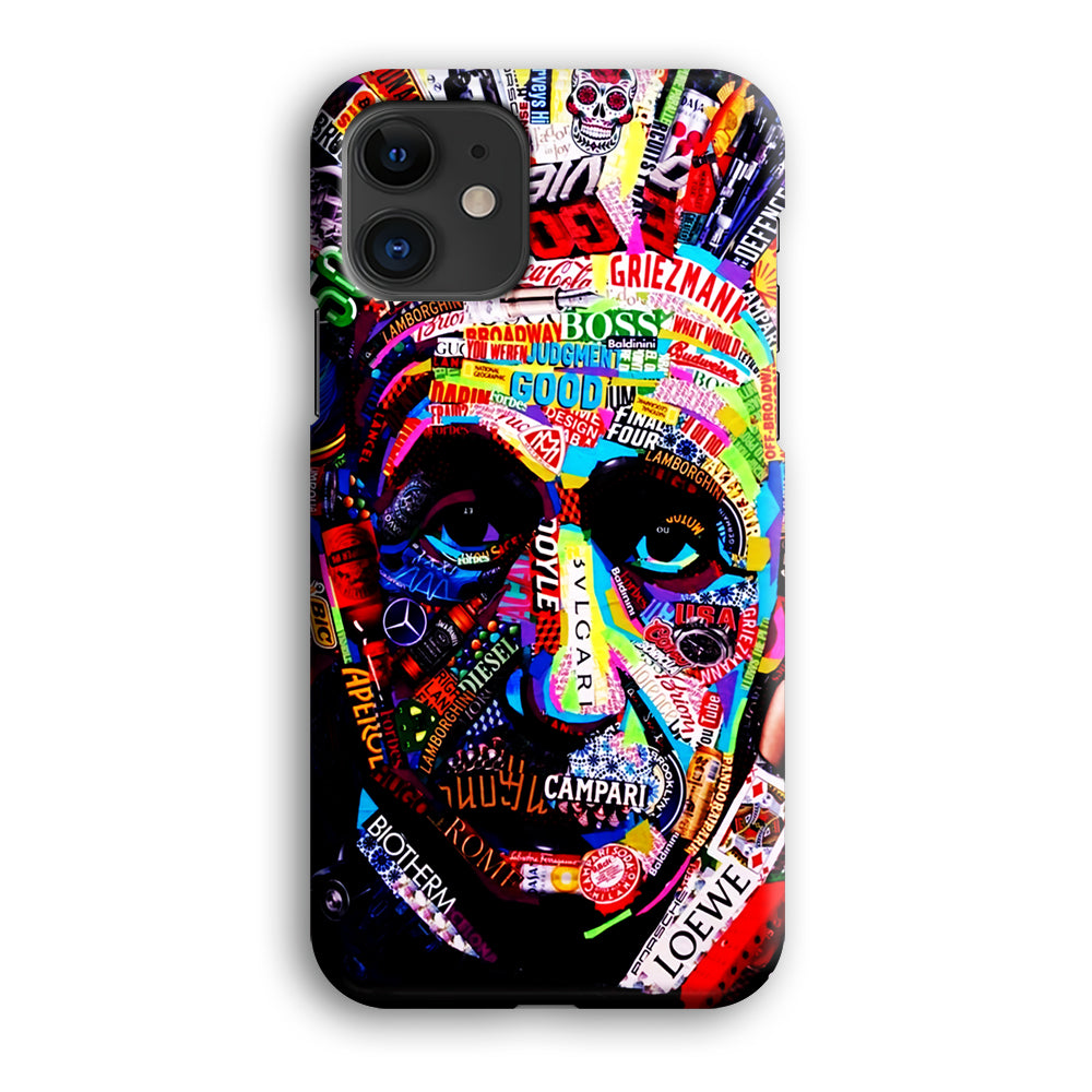 Albert Einstein Abstract iPhone 12 Case