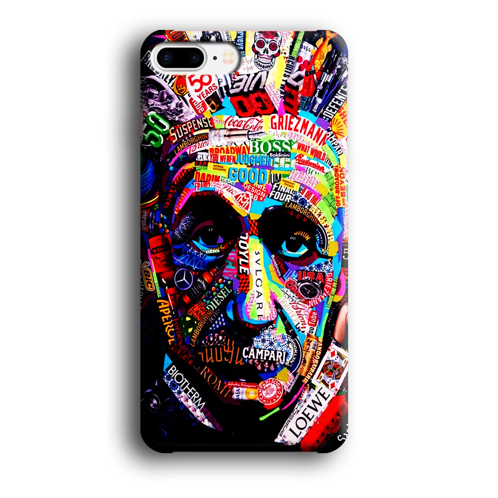 Albert Einstein Abstract iPhone 8 Plus Case